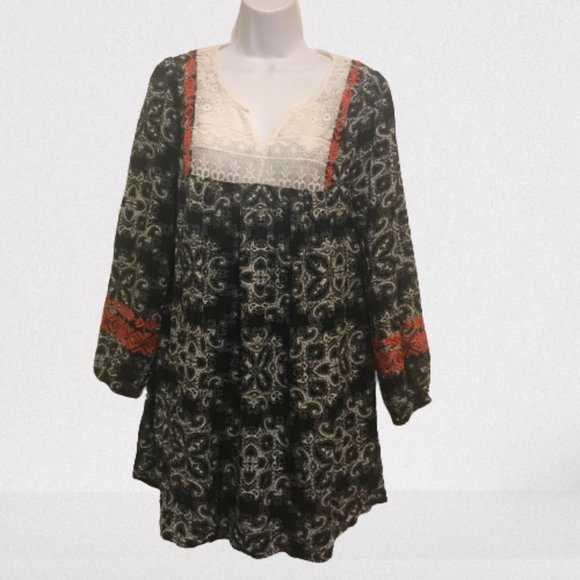 UMGEE Boho Floral Lace Embroidered Dress - Picture 2 of 6